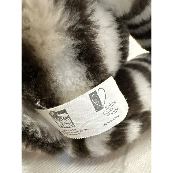 2006 Kohls Cares Animal Planet Zebra Black White Plush Stuffed Animal 14" - Picture 4 of 5